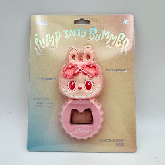 Pop Mart Labubu Jump Into Summer Bottle Opener - Mokoko - Picture 1 of 2